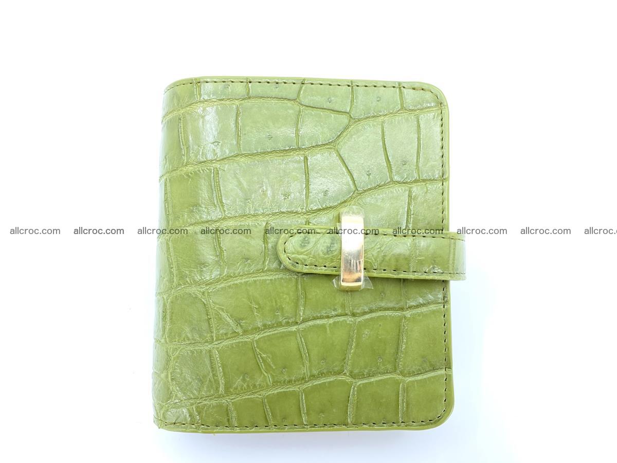 Women’s crocodile skin vertical wallet 1401 Foto 1