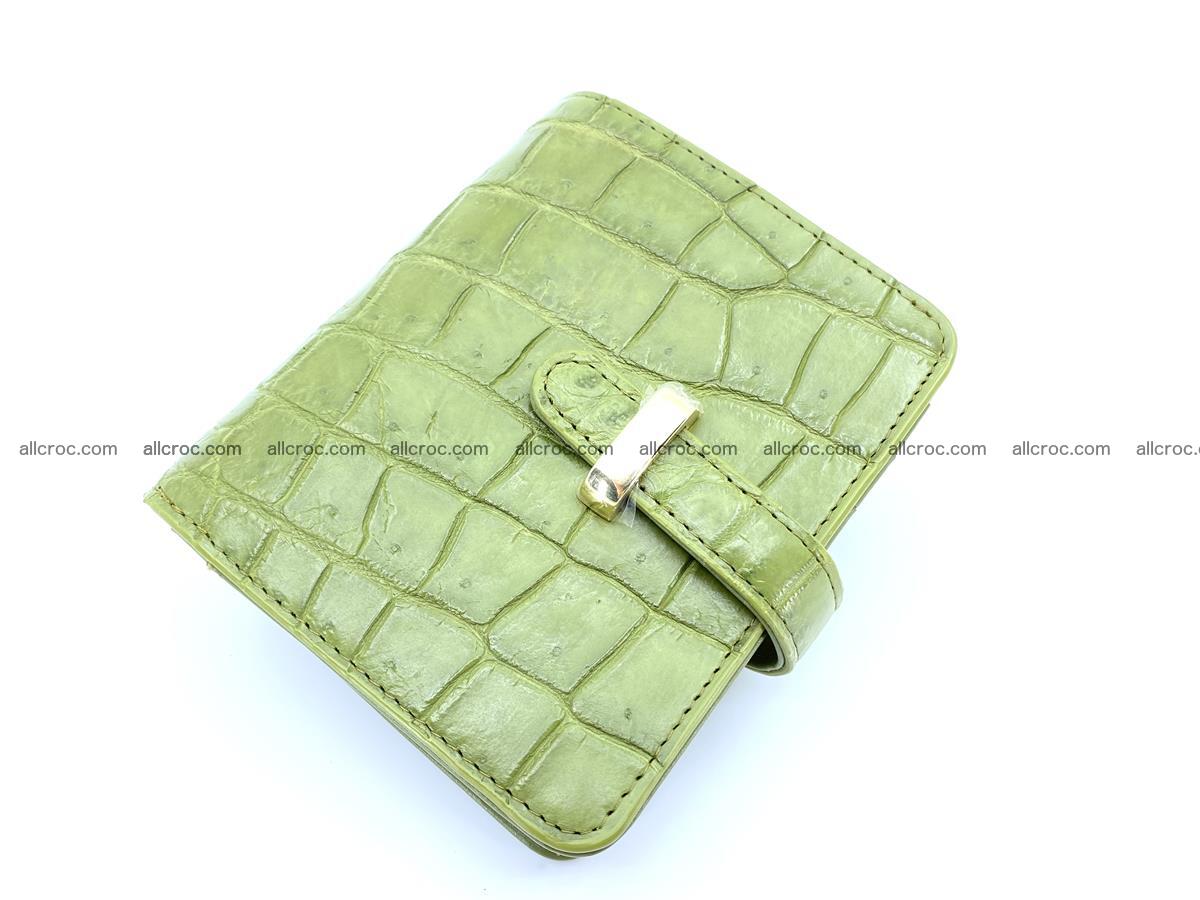Women’s crocodile skin vertical wallet 1401 Foto 0