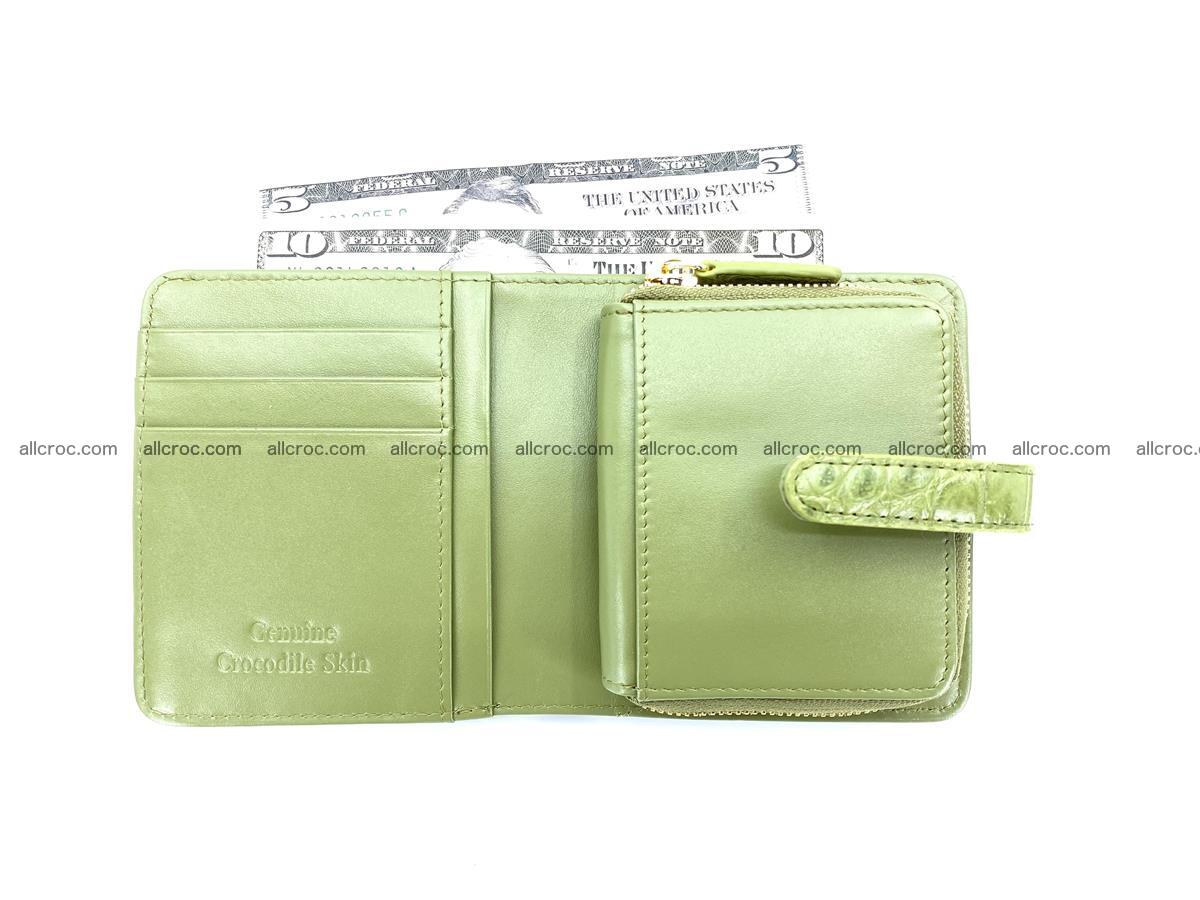 Women’s crocodile skin vertical wallet 1401 Foto 5