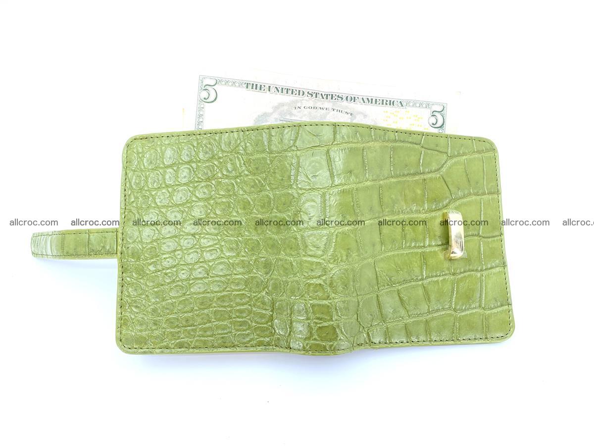 Women’s crocodile skin vertical wallet 1401 Foto 3