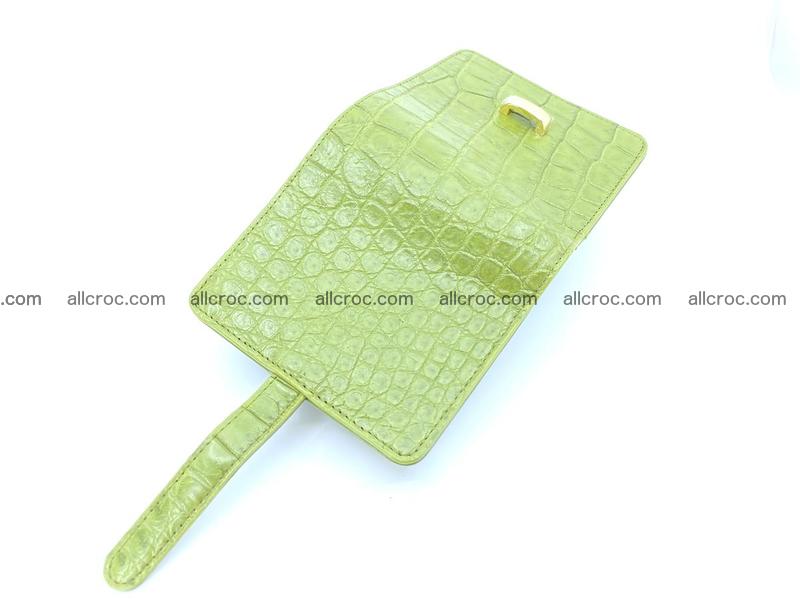Women’s crocodile skin vertical wallet 1401