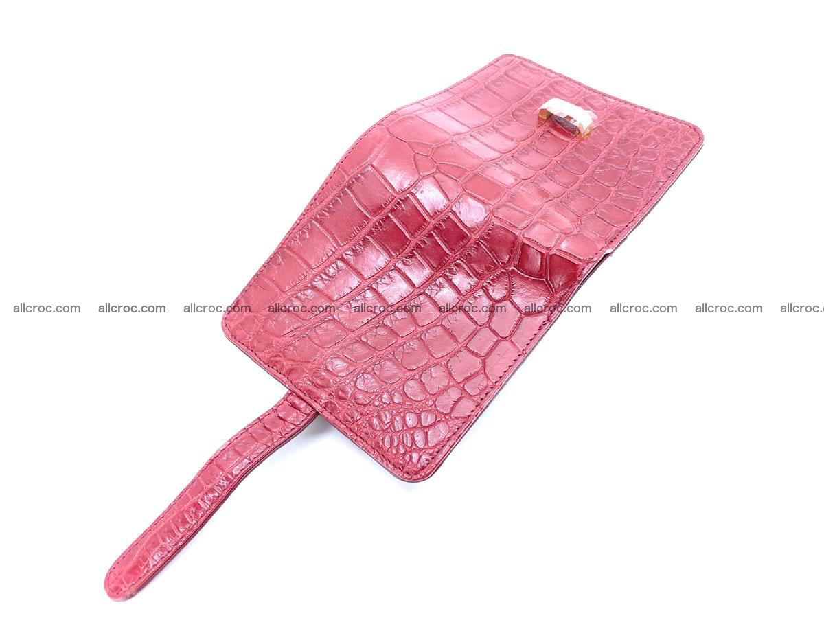 Women’s crocodile skin vertical wallet 1405 Foto 4
