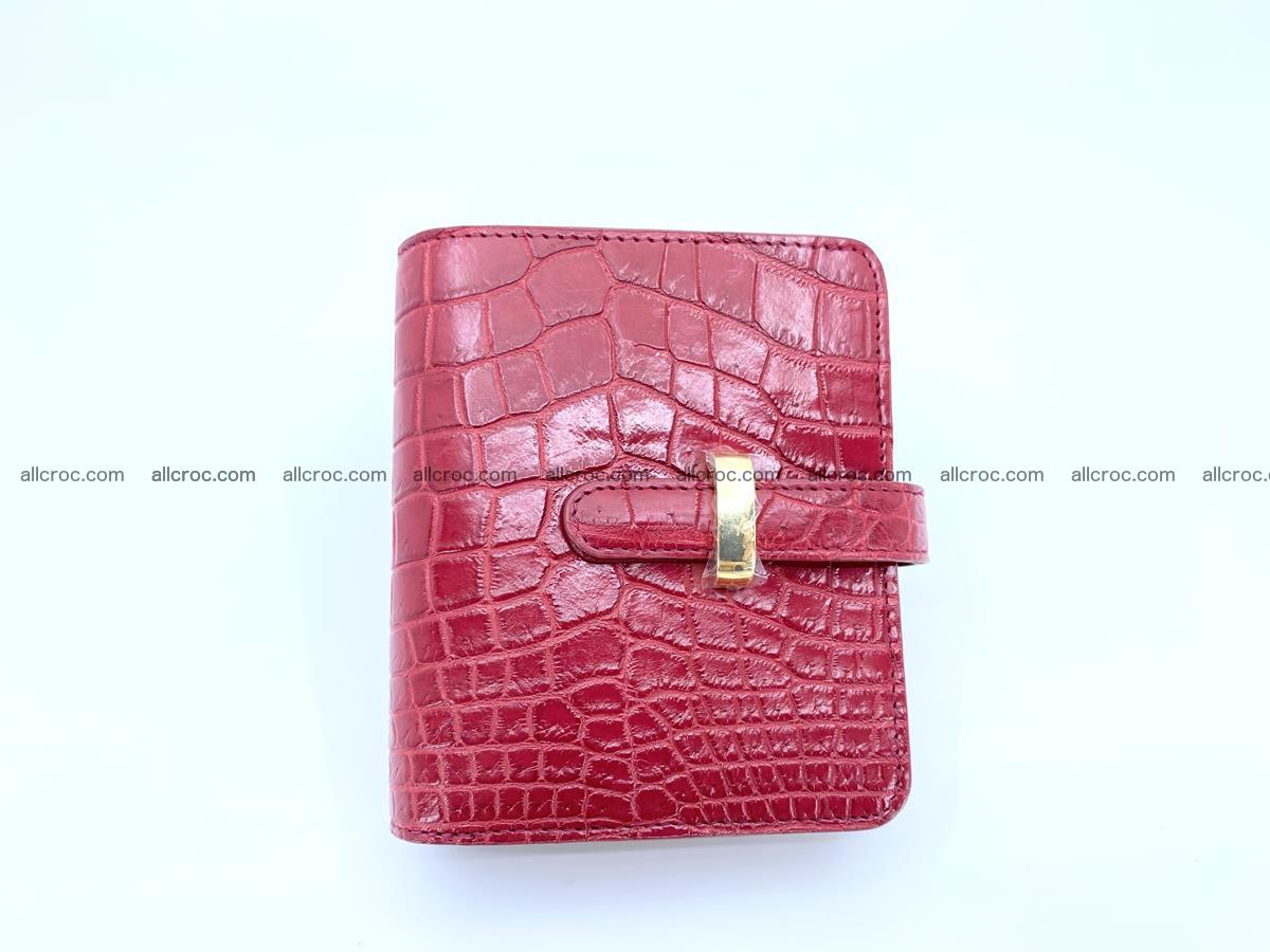Women’s crocodile skin vertical wallet 1408 Foto 1