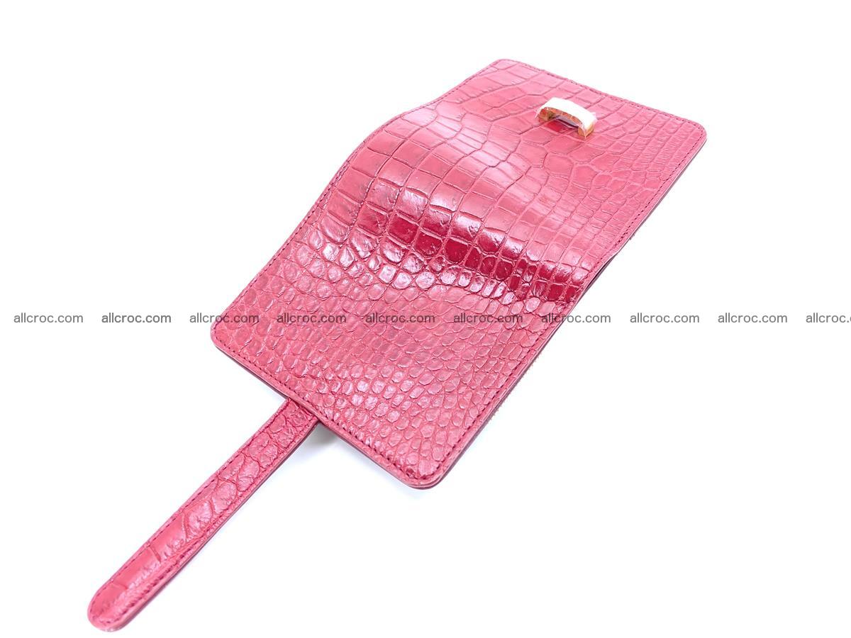Women’s crocodile skin vertical wallet 1408 Foto 4