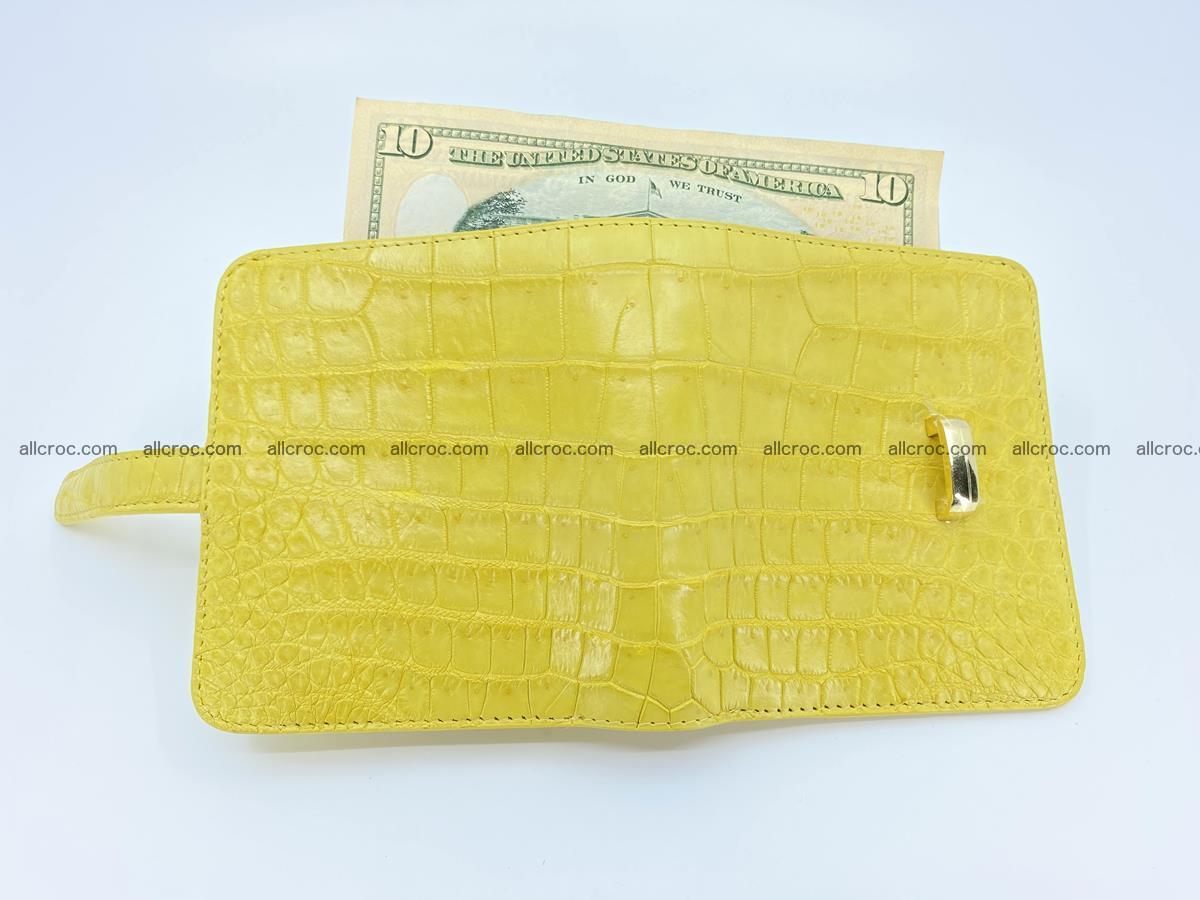 Women’s crocodile skin vertical wallet 1406 Foto 3