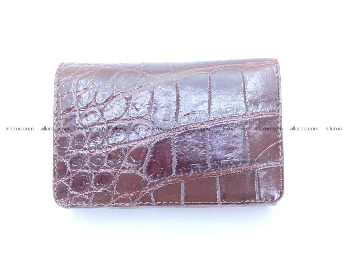 Women’s crocodile skin wallet medium trifold 1391 Foto 2