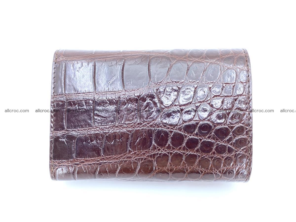 Women’s crocodile skin wallet medium trifold 1391 Foto 3