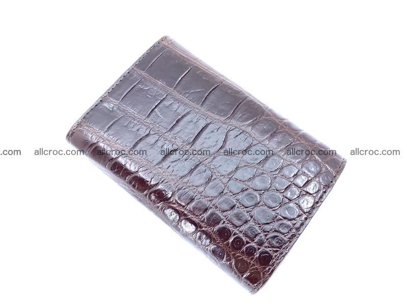 Women’s crocodile skin wallet medium trifold 1391