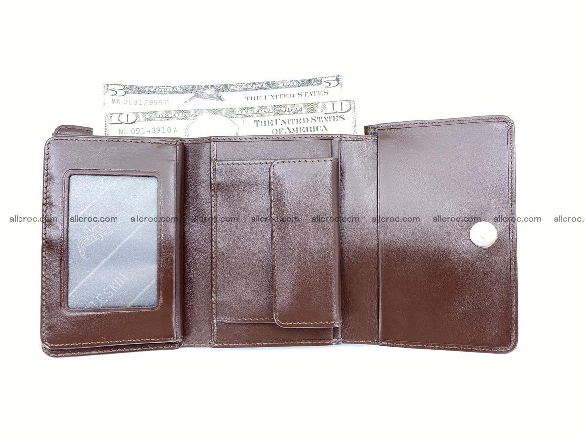 Women’s crocodile skin wallet medium trifold 1391 Foto 5