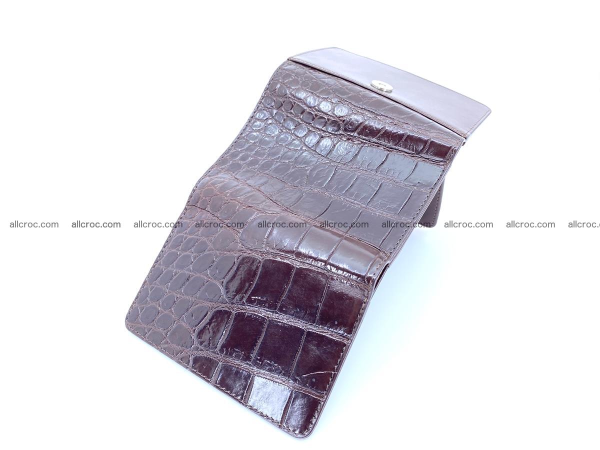 Women’s crocodile skin wallet medium trifold 1391 Foto 4