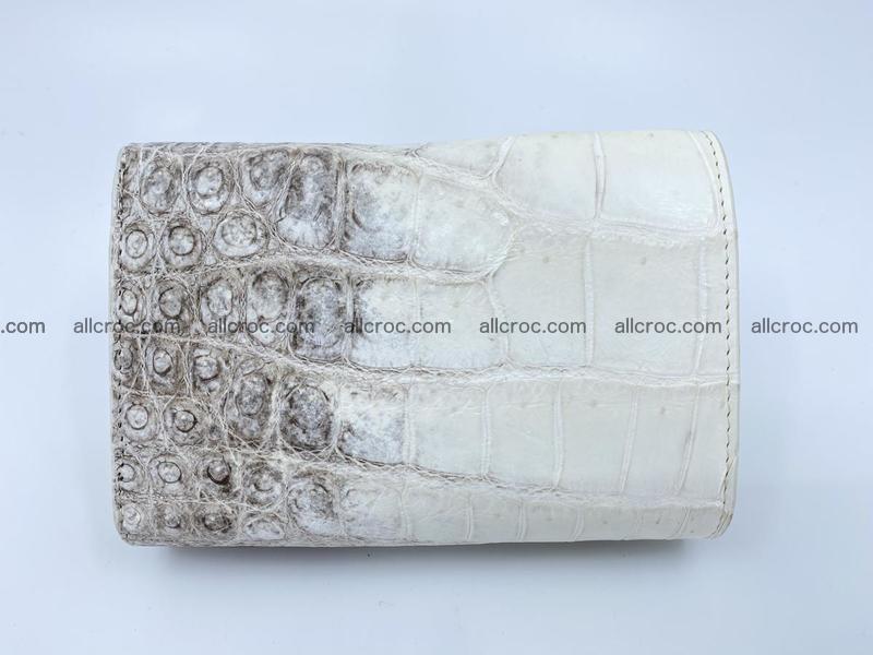 Women’s crocodile skin wallet medium trifold 1394