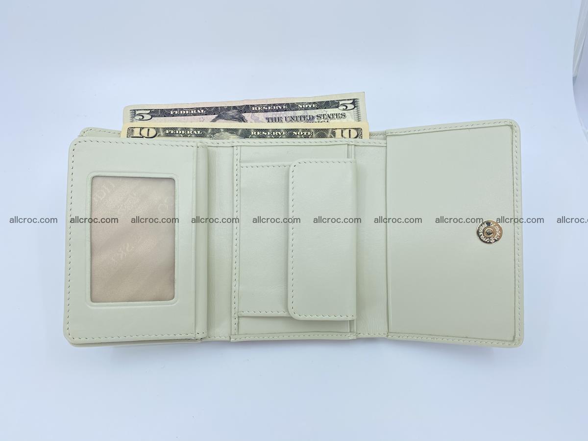 Women’s crocodile skin wallet medium trifold 1394 Foto 5