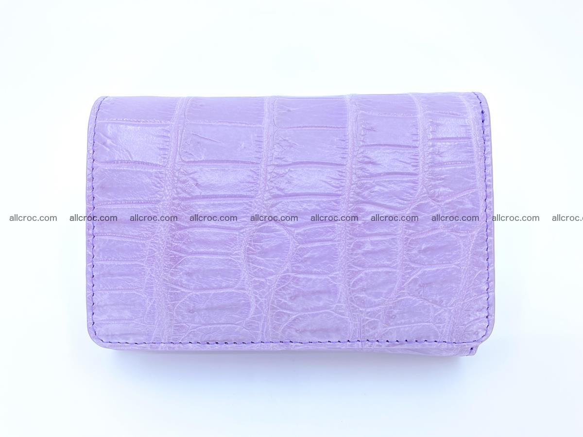 Women’s crocodile skin wallet medium trifold 1398 Foto 2