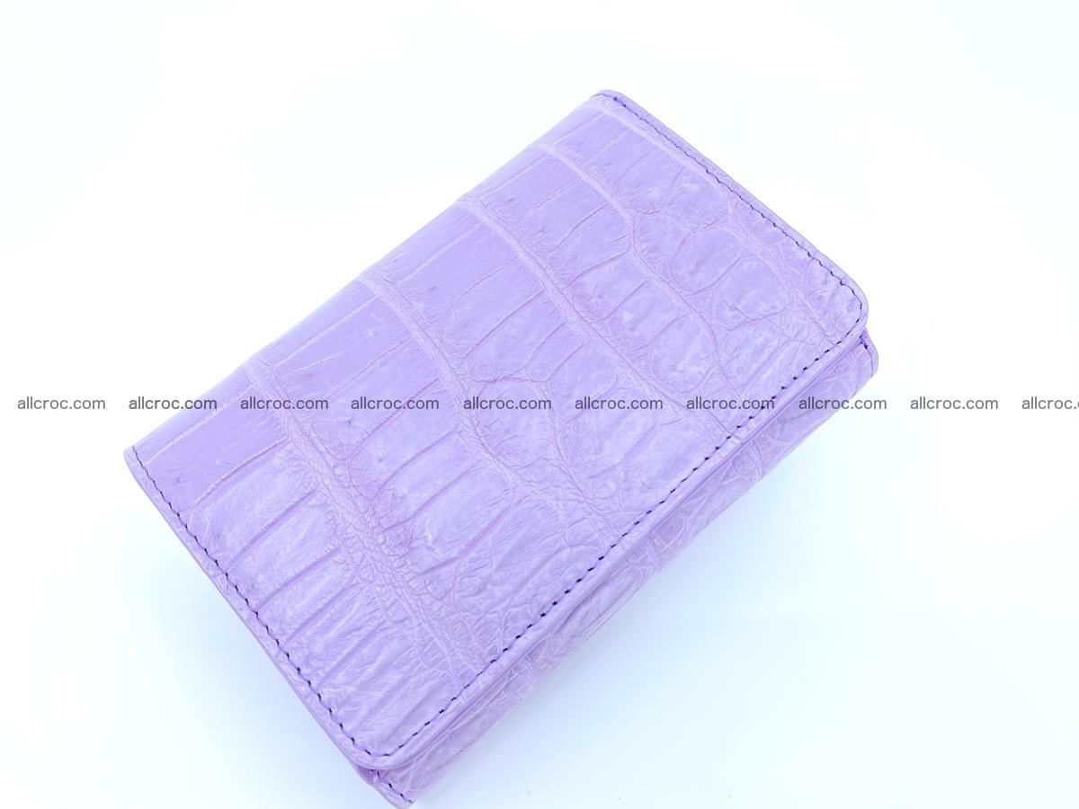 Women’s crocodile skin wallet medium trifold 1398 Foto 0