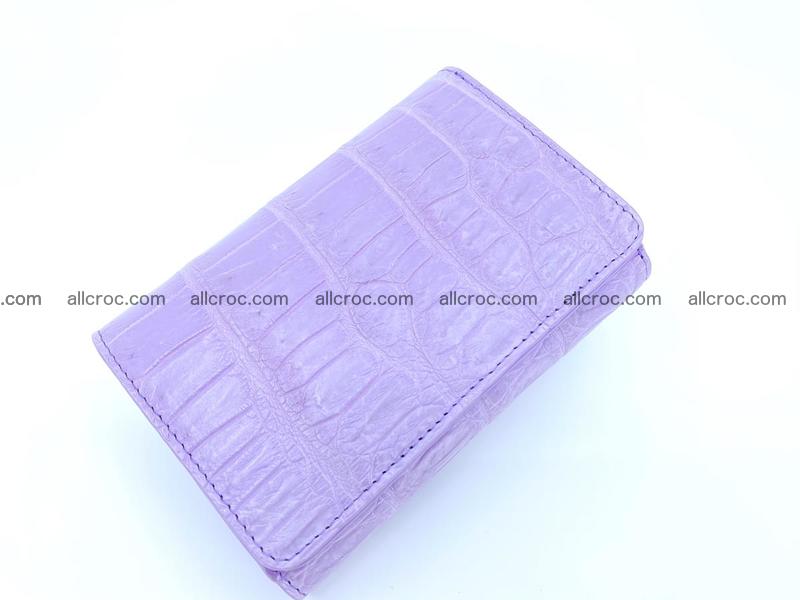Women’s crocodile skin wallet medium trifold 1398