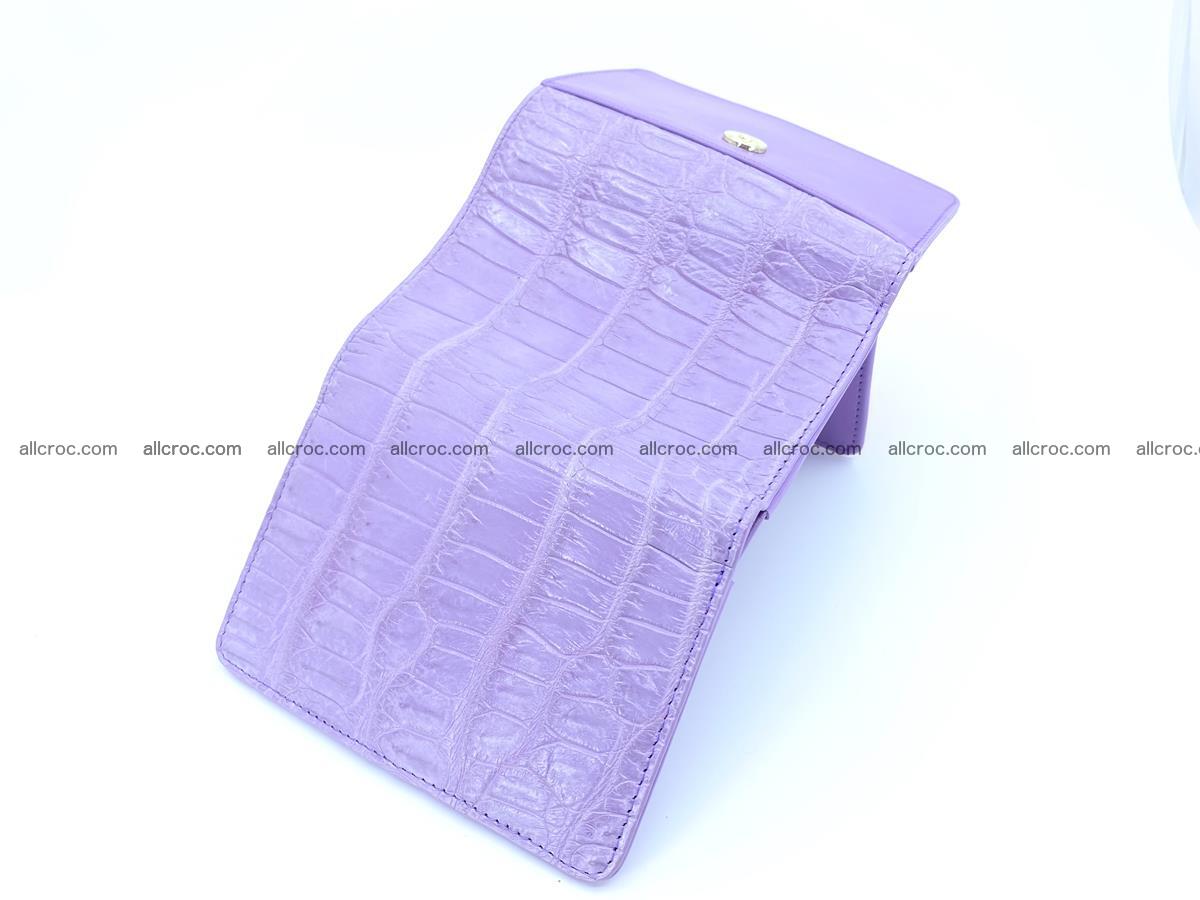 Women’s crocodile skin wallet medium trifold 1398 Foto 4