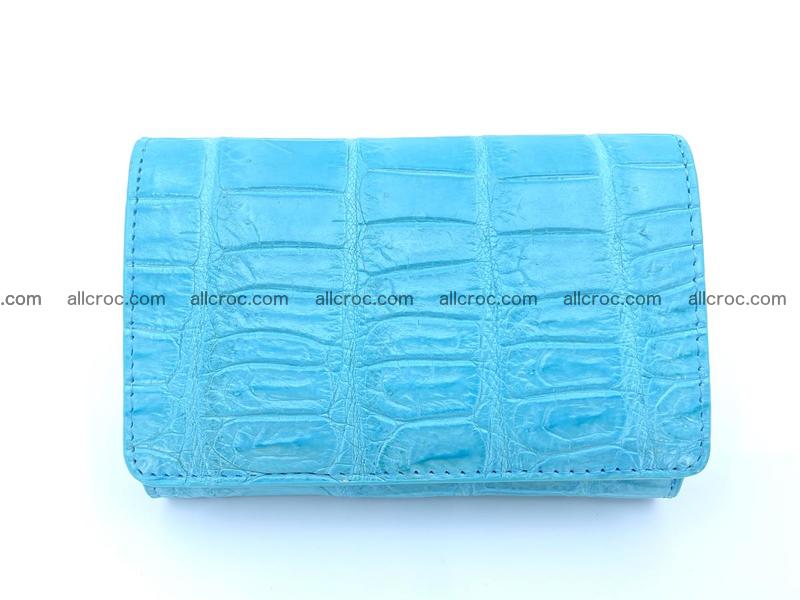 Women’s crocodile skin wallet medium trifold 1397