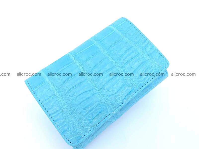 Women’s crocodile skin wallet medium trifold 1397