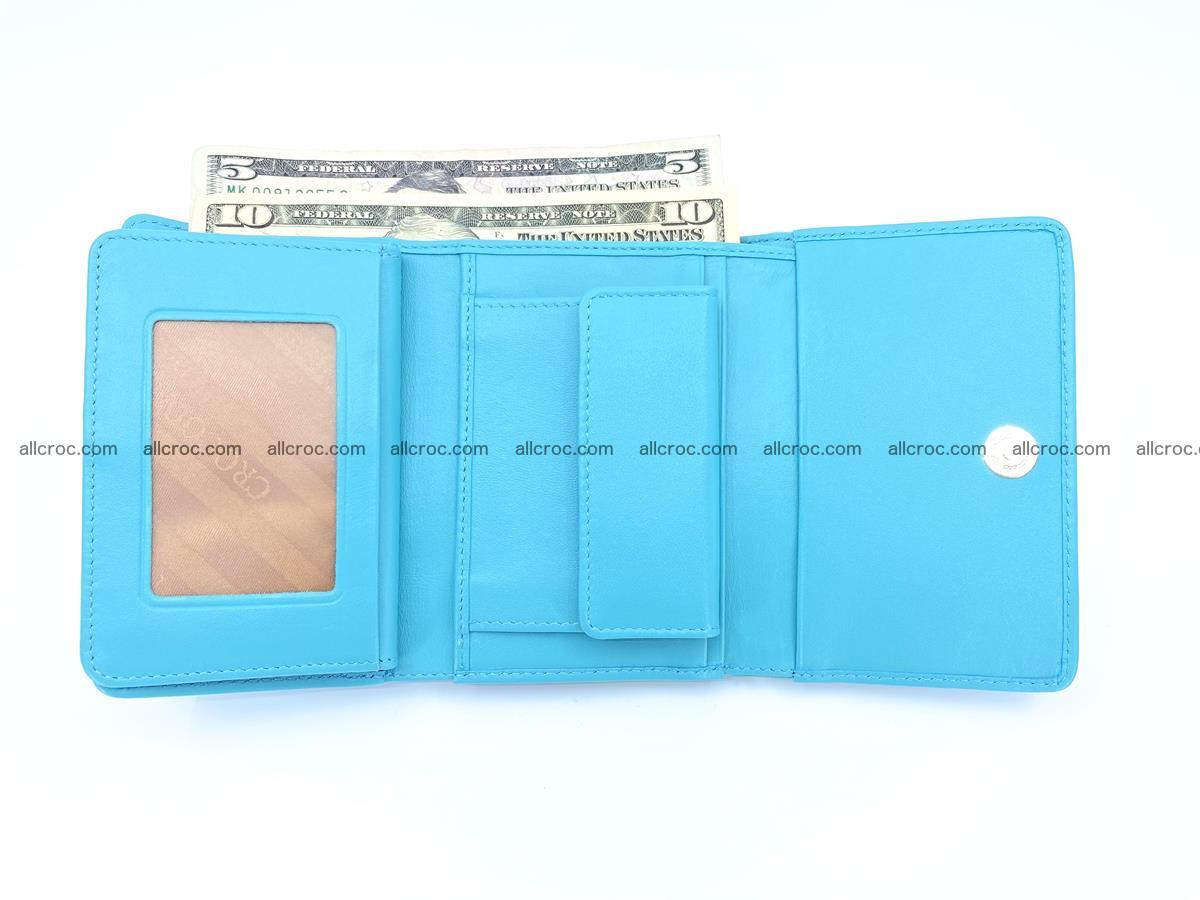 Women’s crocodile skin wallet medium trifold 1397 Foto 5