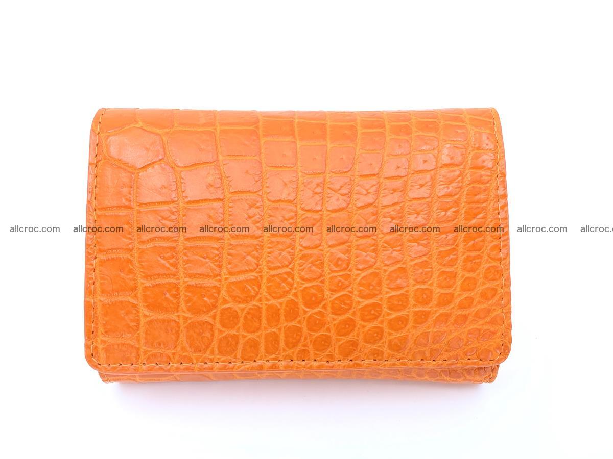 Women’s crocodile skin wallet medium trifold 1388 Foto 3