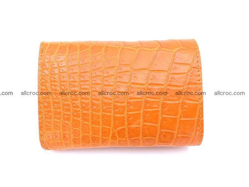 Women’s crocodile skin wallet medium trifold 1388