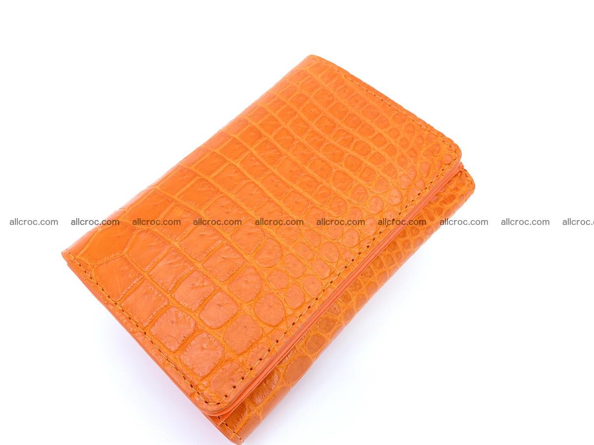 Women’s crocodile skin wallet medium trifold 1388 Foto 0