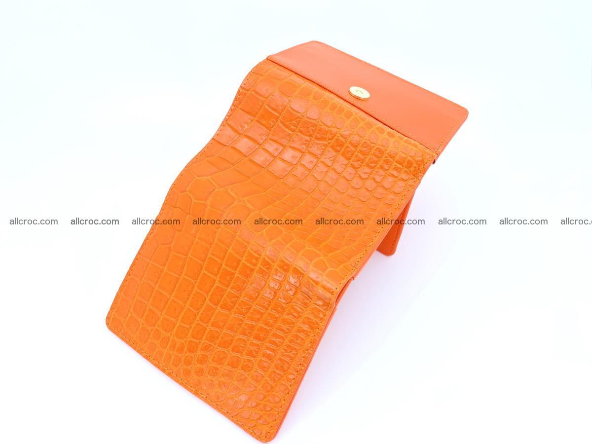 Women’s crocodile skin wallet medium trifold 1388 Foto 4