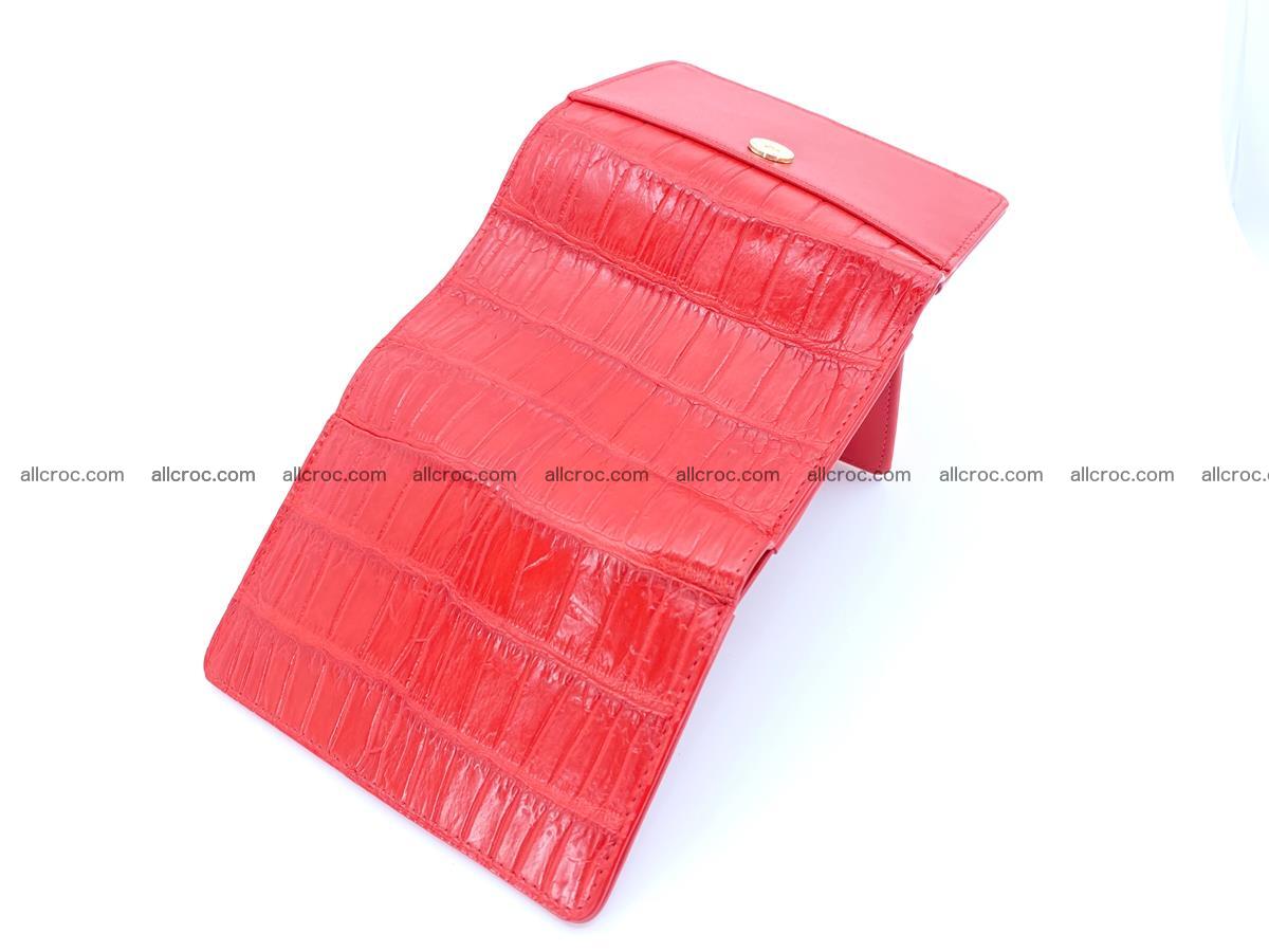 Women’s crocodile skin wallet medium trifold 1392 Foto 4