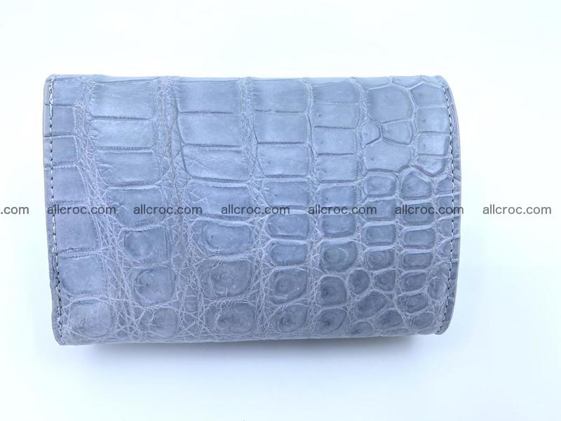 Women’s crocodile skin wallet medium trifold 1396