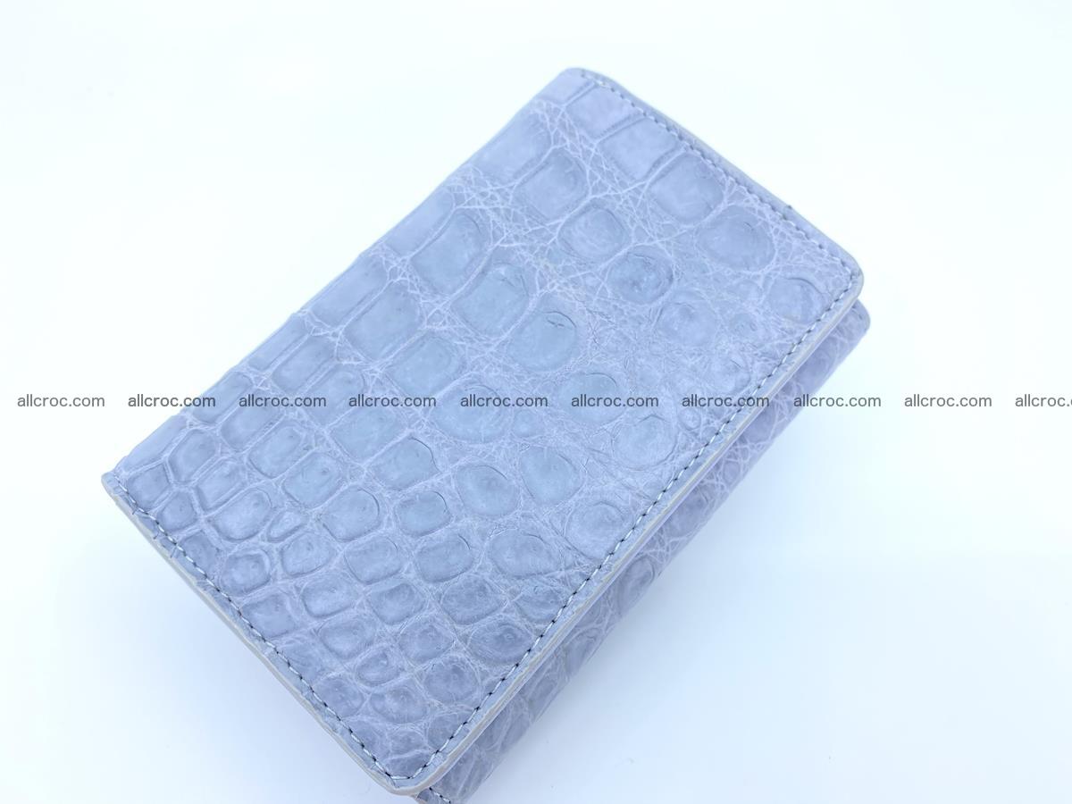 Women’s crocodile skin wallet medium trifold 1396 Foto 0