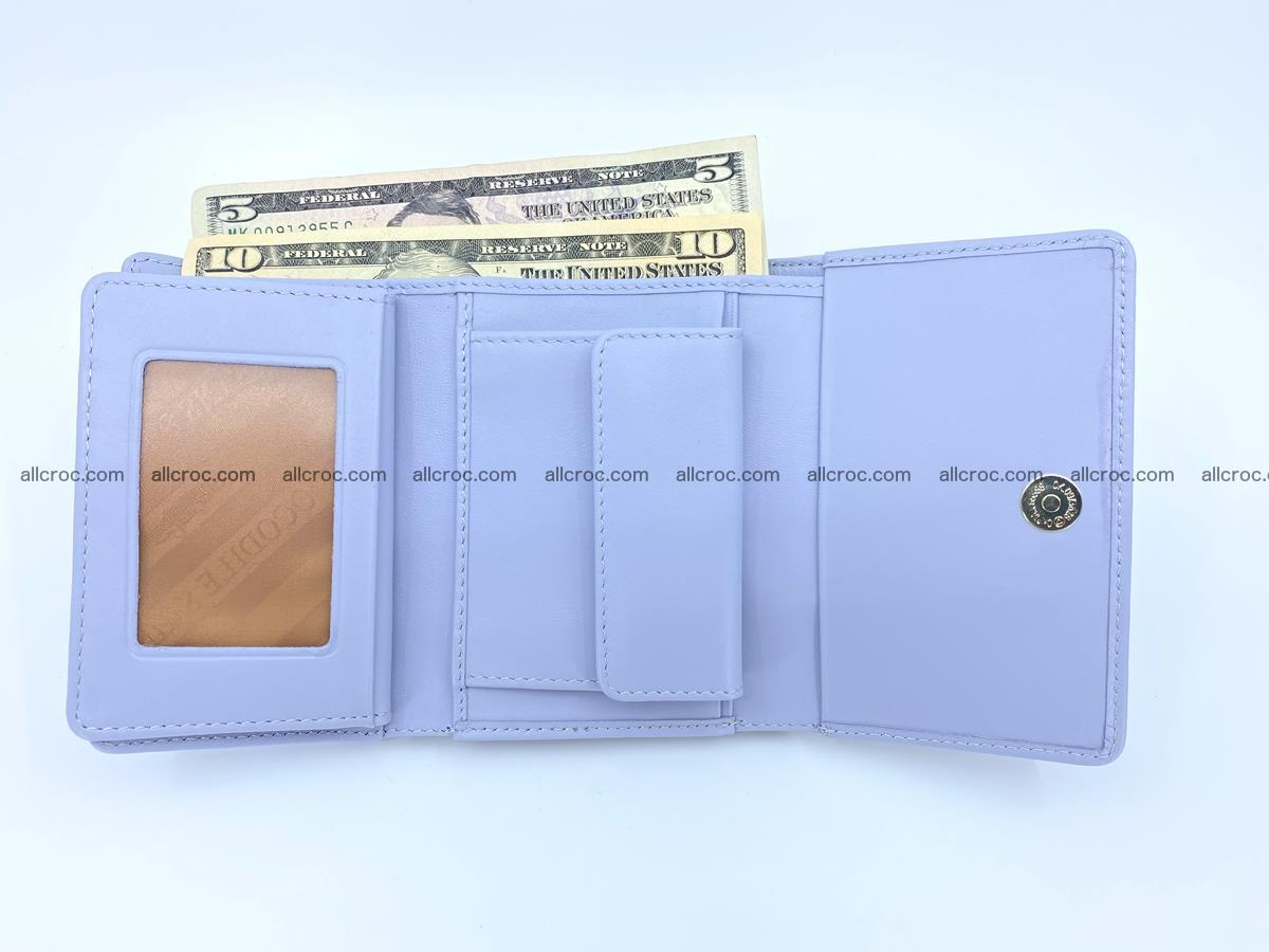 Women’s crocodile skin wallet medium trifold 1396 Foto 5