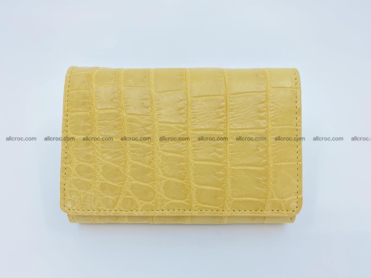 Women’s crocodile skin wallet medium trifold 1395 Foto 2