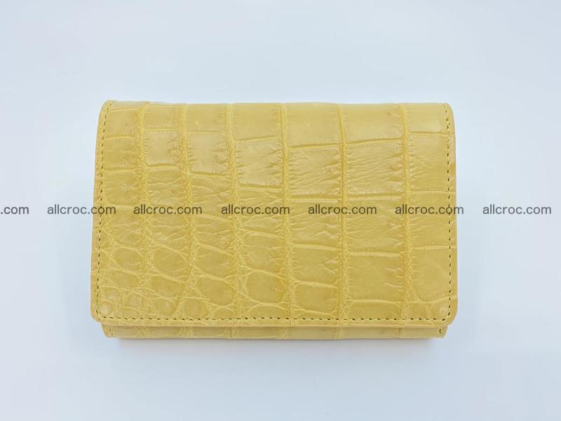 Women’s crocodile skin wallet medium trifold 1395