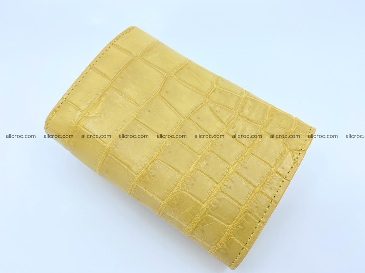 Women’s crocodile skin wallet medium trifold 1395 Foto 1