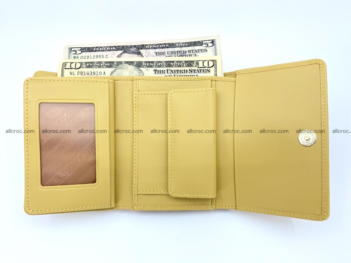 Women’s crocodile skin wallet medium trifold 1395 Foto 5