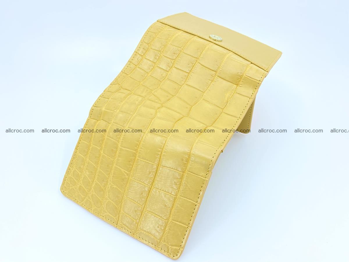 Women’s crocodile skin wallet medium trifold 1395 Foto 4
