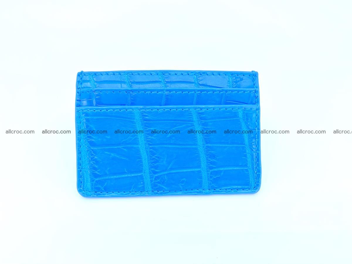 Card holder from crocodile skin 986 Foto 1
