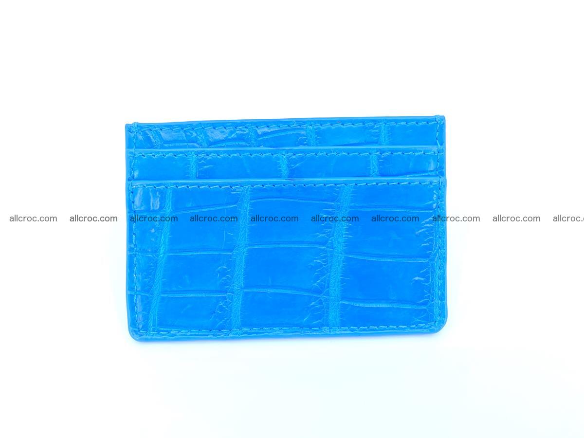 Card holder from crocodile skin 986 Foto 2