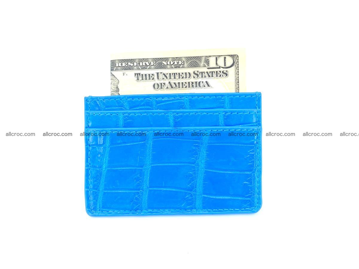 Card holder from crocodile skin 986 Foto 3