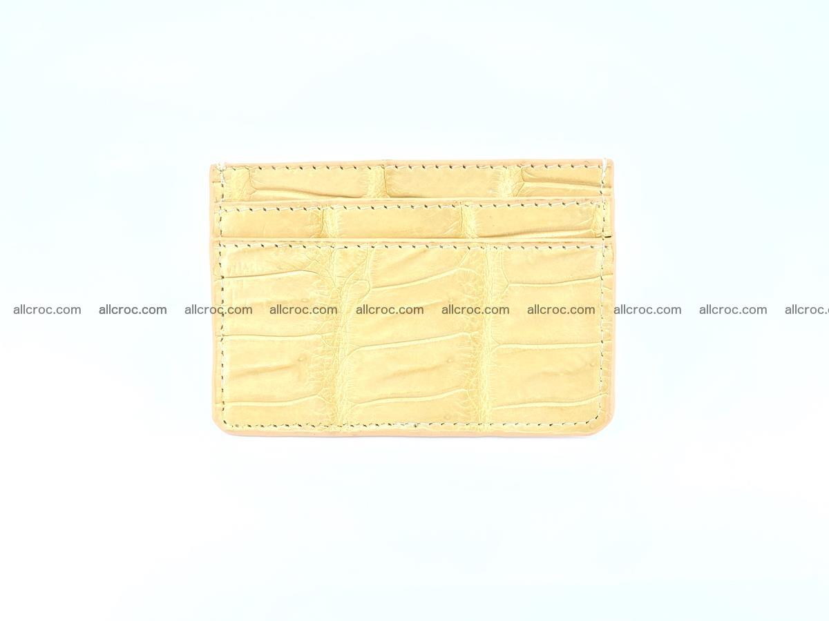 Card holder from crocodile skin 993 Foto 3