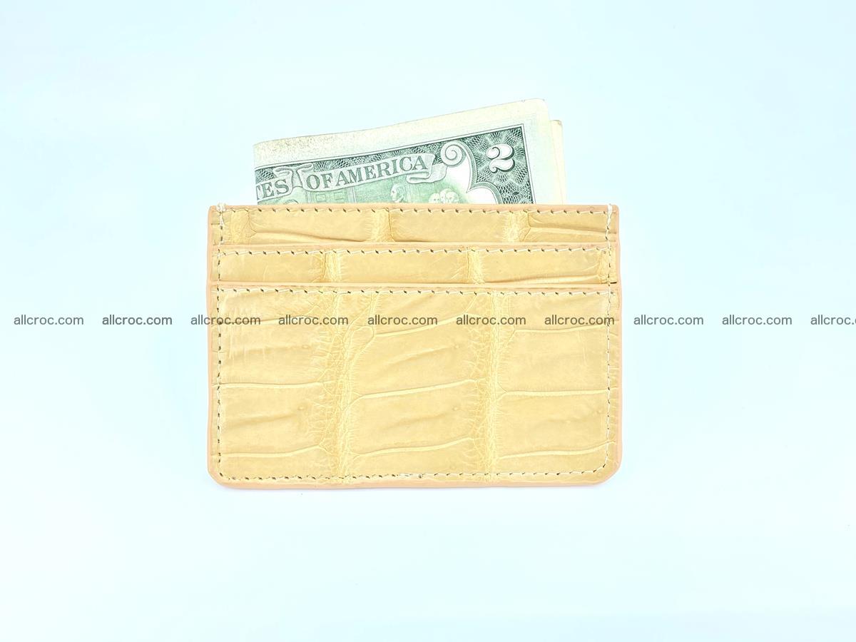 Card holder from crocodile skin 993 Foto 2
