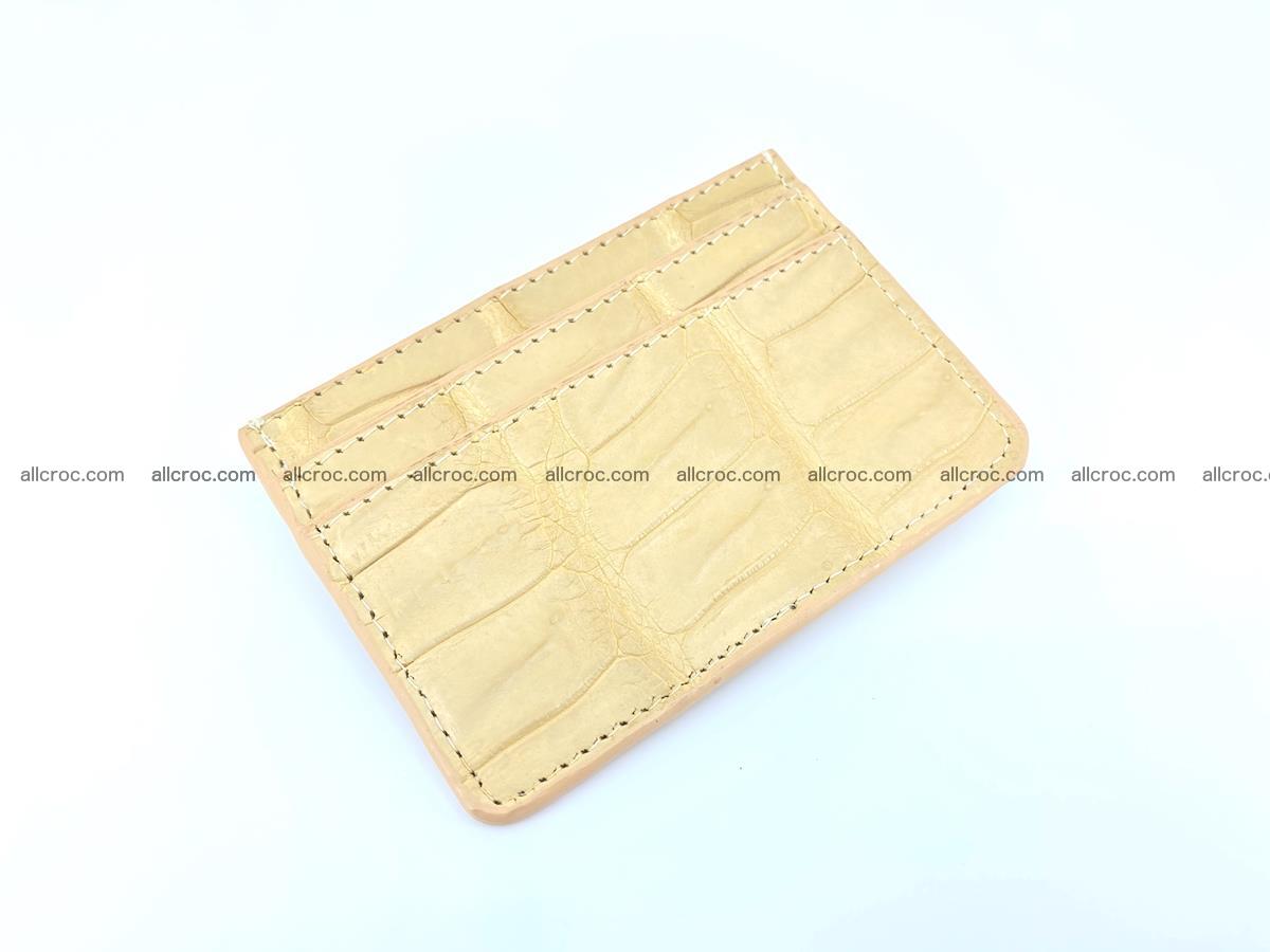 Card holder from crocodile skin 993 Foto 0