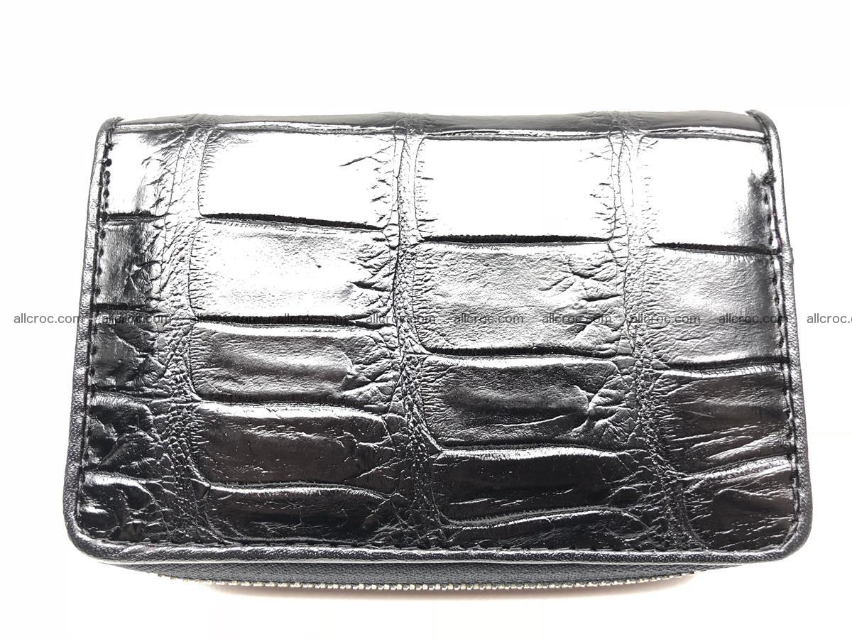 Card holder from genuine Siamese crocodile skin, belly part of crocodile 452 Foto 0