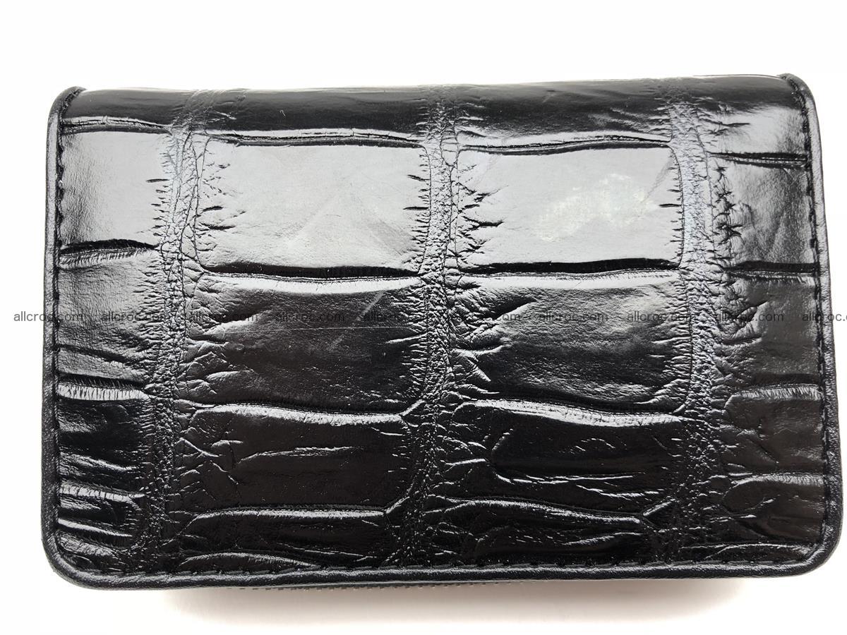 Card holder from genuine Siamese crocodile skin, belly part of crocodile 452 Foto 1
