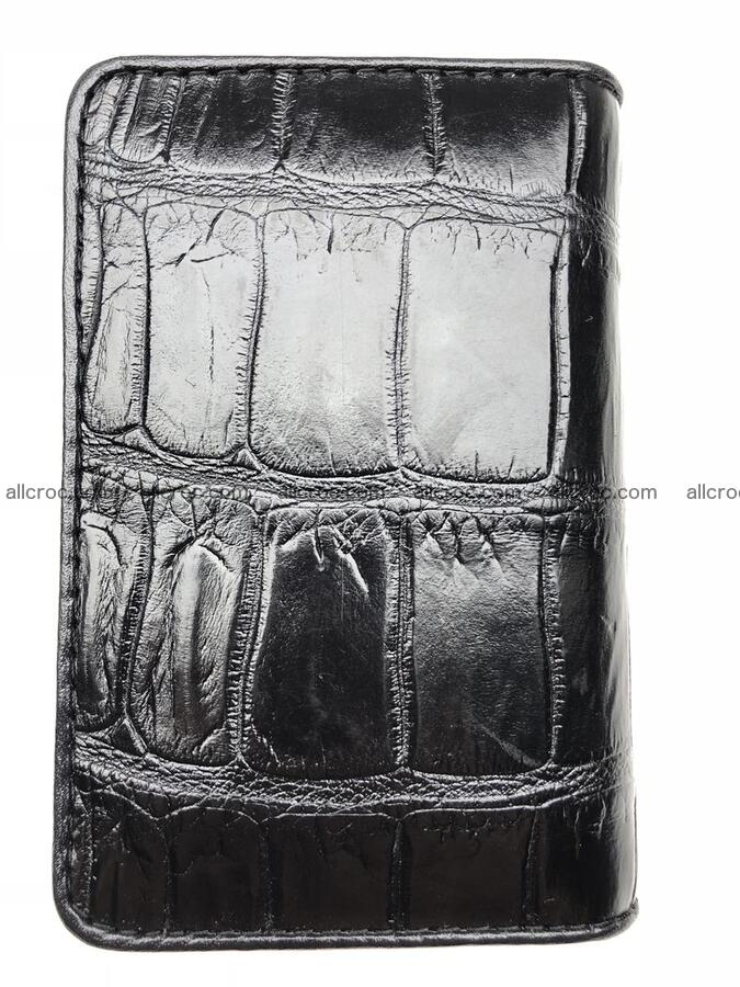 Card holder from genuine Siamese crocodile skin, belly part of crocodile 452 Foto 2
