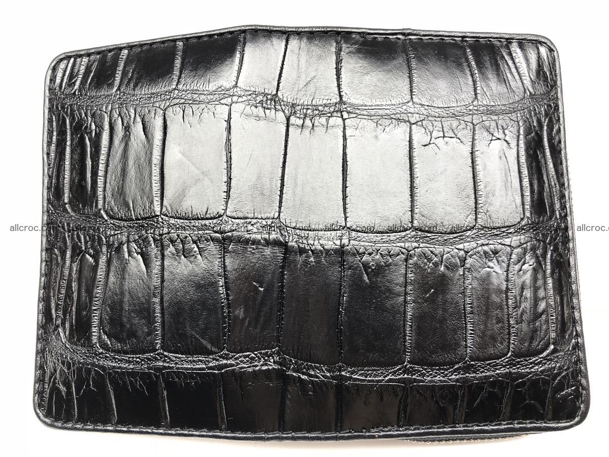 Card holder from genuine Siamese crocodile skin, belly part of crocodile 452 Foto 4