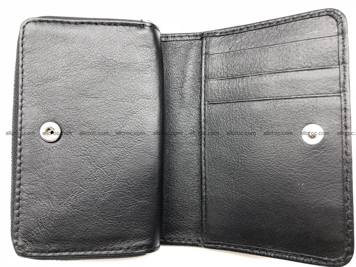 Card holder from genuine Siamese crocodile skin, belly part of crocodile 452 Foto 5