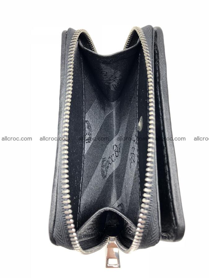 Card holder from genuine Siamese crocodile skin, belly part of crocodile 452 Foto 6