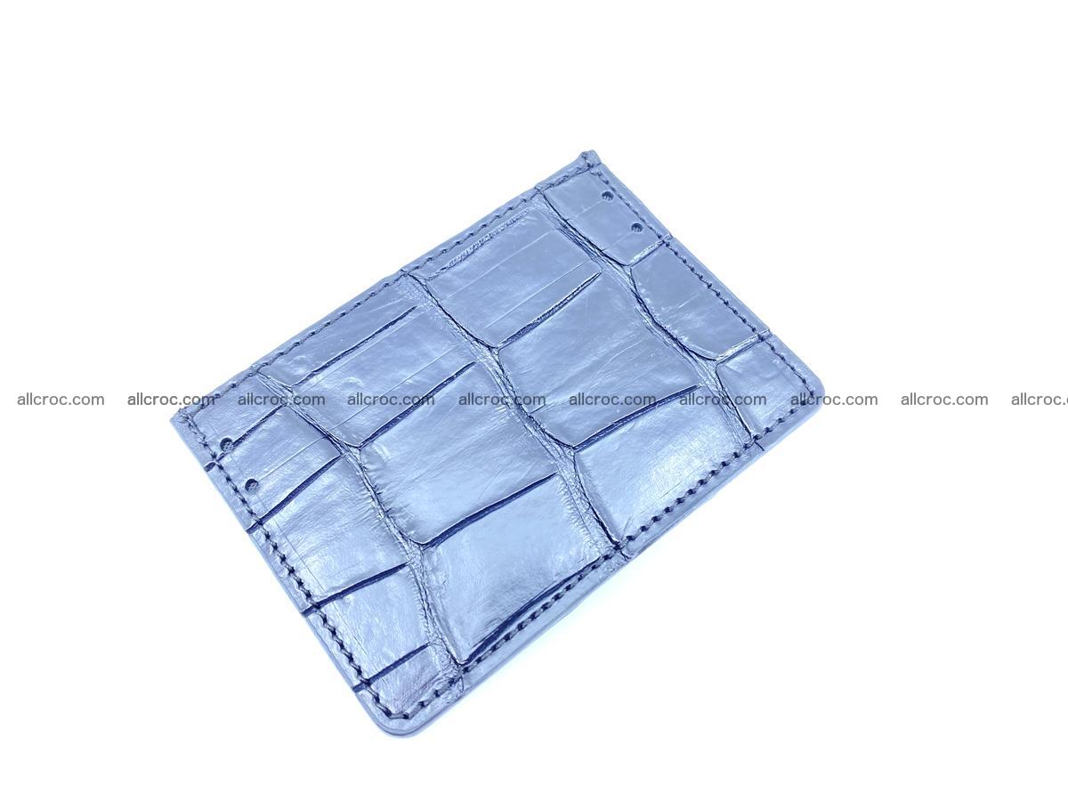 Card holder from Siamese crocodile skin 522 Foto 0