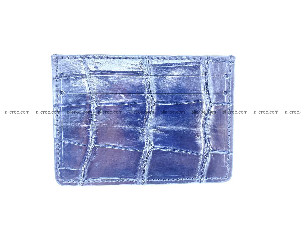 Card holder from Siamese crocodile skin 522 Foto 1